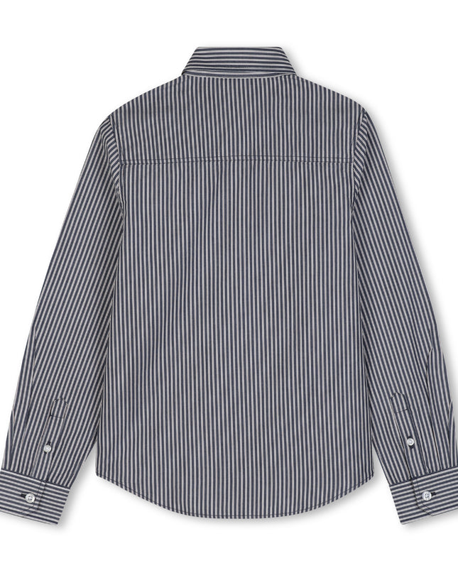 kids atelier boss Navy Striped Button-Up Shirt
