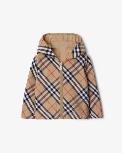 kidsatelier-Burberry-8088529-beige-Reversible-Check-Cotton-Blend-Jacket