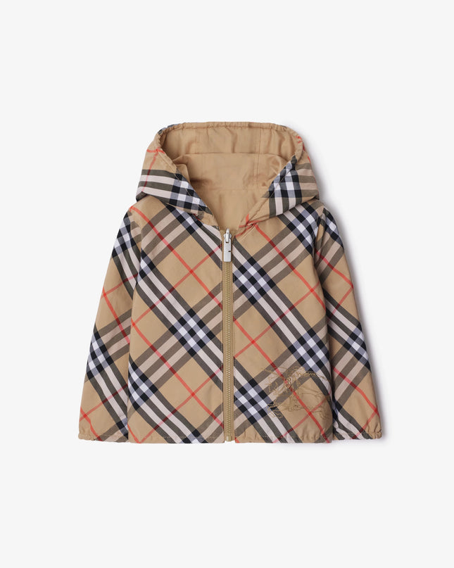 kidsatelier-Burberry-8088529-beige-Reversible-Check-Cotton-Blend-Jacket