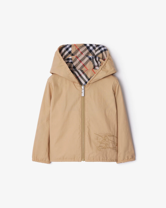kidsatelier-Burberry-8088529-beige-Reversible-Check-Cotton-Blend-Jacket