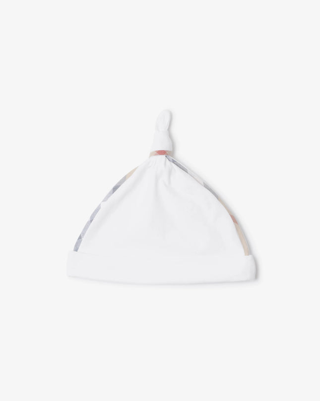 kidsatelier-burberry-White-Stretch-Cotton-Three-piece-Baby-Gift-Set