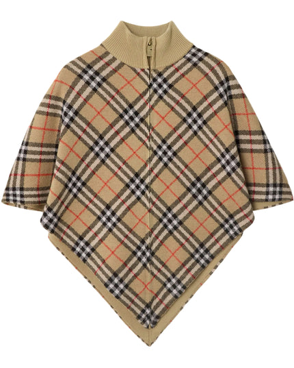kidsatelier-burberry-Beige-Check-Wool-Cape