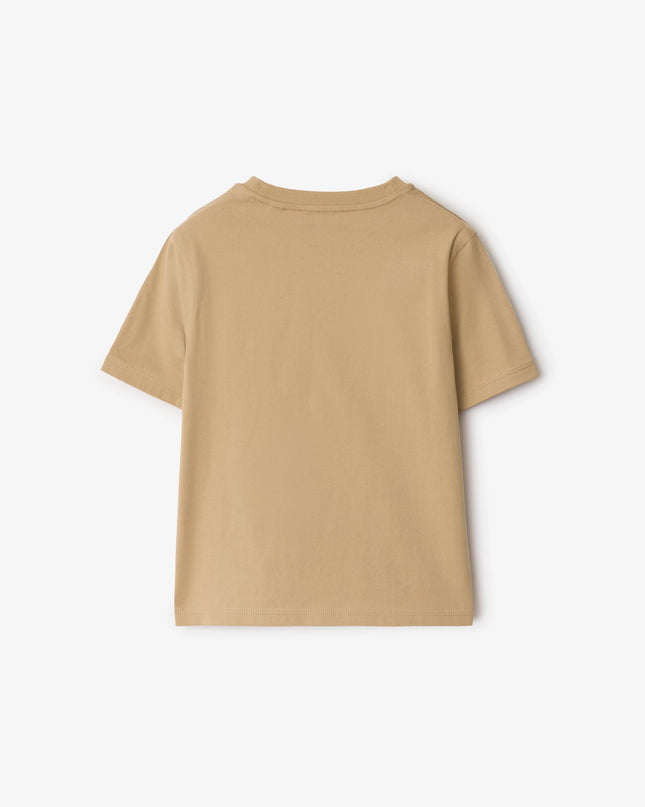 kidsatelier-burberry-Sand-Beige-Check-Trim-Cotton-T-shirt