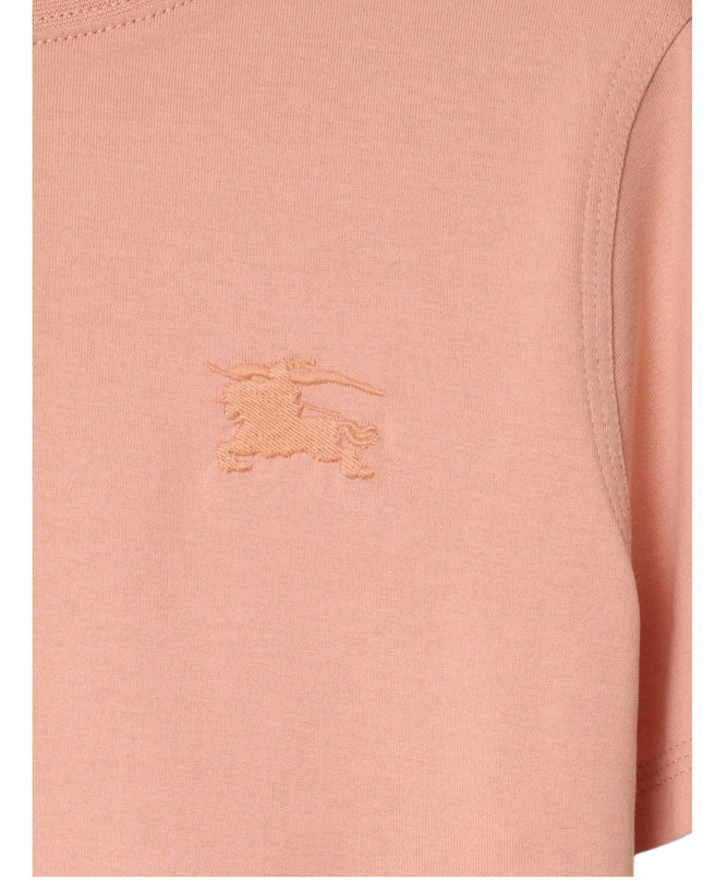 kidsatelier-burberry-Pink-Check-Trim-Cotton-T-shirt