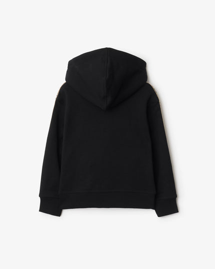 kidsatelier-burberry-Black-Cotton-zip-up-hoodie-with-check