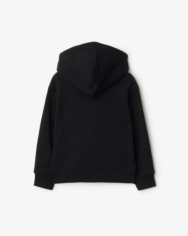 kidsatelier-burberry-Black-Cotton-zip-up-hoodie-with-check