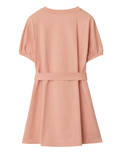 kidsatelier-burberry-Pink-Cotton-T-shirt-dress-with-check