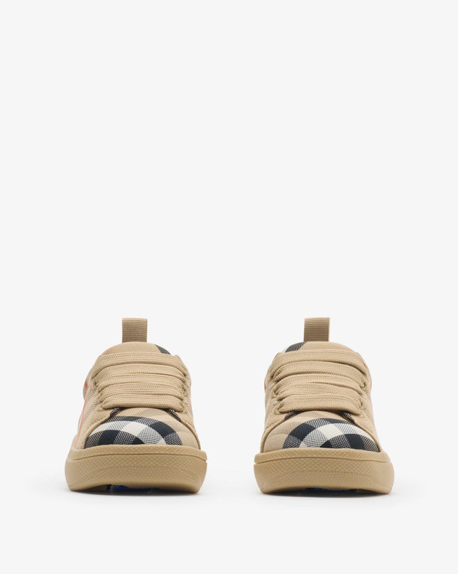 kidsatelier-burberry-Beige-Sneakers-Check