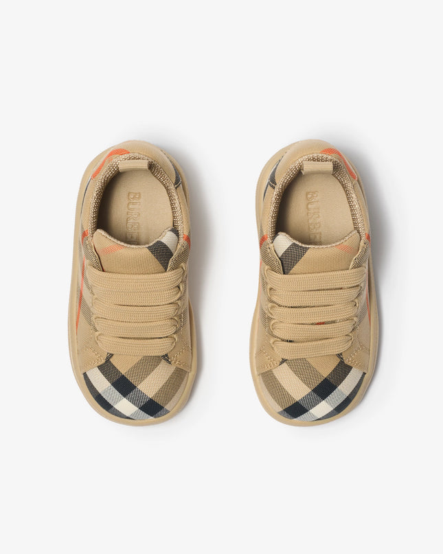 kidsatelier-burberry-Beige-Sneakers-Check