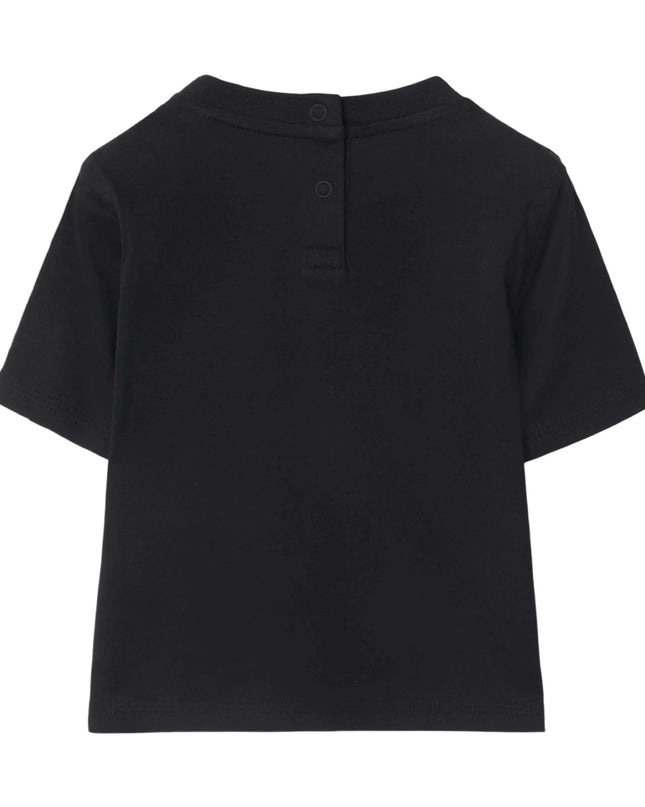 kidsatelier-burberry-Black-Cotton-T-shirt-with-Check