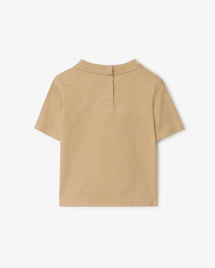 kidsatelier-burberry-Beige-Cotton-T-shirt-with-Check