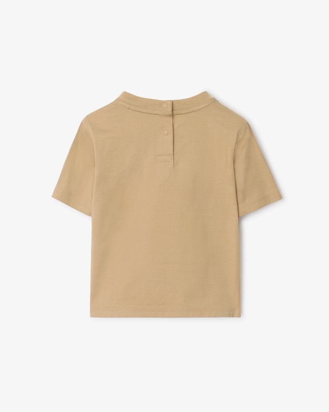 kidsatelier-burberry-Beige-Cotton-T-shirt-with-Check