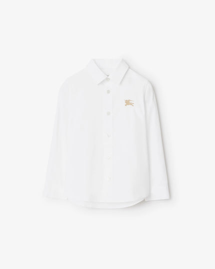kidsatelier-burberry-White-Stretch-cotton-shirt
