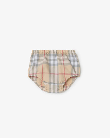 kidsatelier-burberry-White-Cotton-dress-and-bloomers-with-check