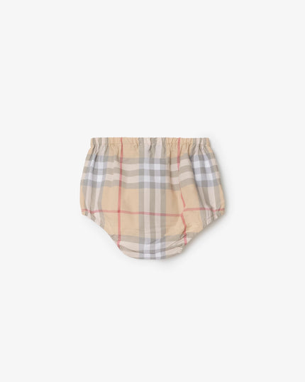 kidsatelier-burberry-White-Cotton-dress-and-bloomers-with-check