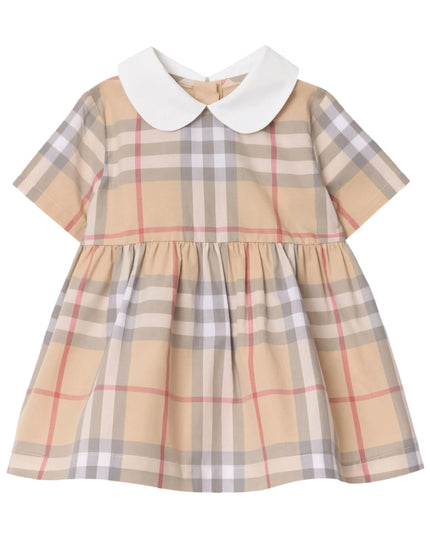 kidsatelier-burberry-Beige-Check-cotton-poplin-dress-and-bloomers