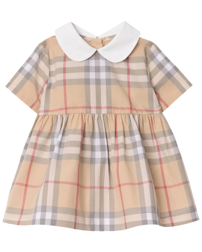 kidsatelier-burberry-Beige-Check-cotton-poplin-dress-and-bloomers