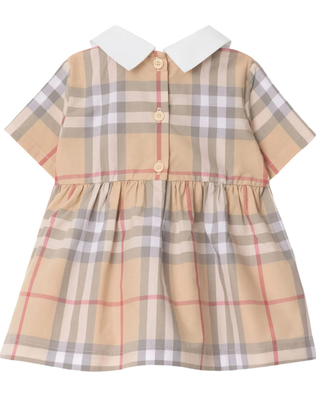 kidsatelier-burberry-Beige-Check-cotton-poplin-dress-and-bloomers