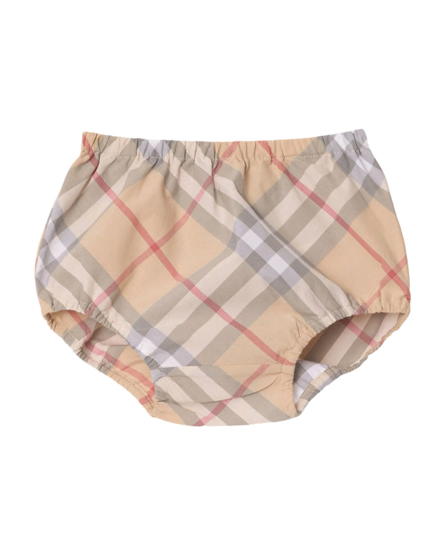 kidsatelier-burberry-Beige-Check-cotton-poplin-dress-and-bloomers