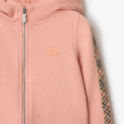 Burberry ストライプ ニットジップアップパーカーピンク 38サイズ