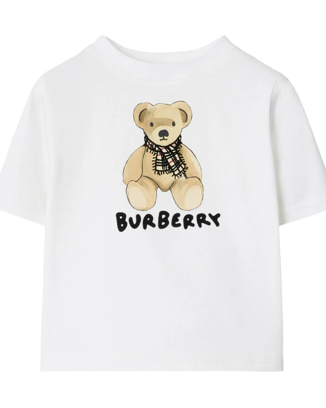 kidsatelier-burberry-White-Thomas-Bear-cotton-t-shirt