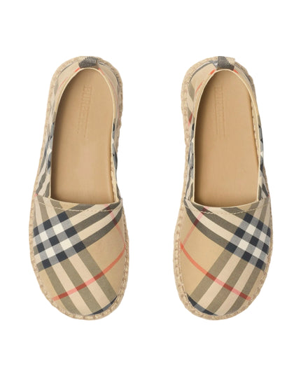 kidsatelier-burberry-Beige-Check-espadrilles