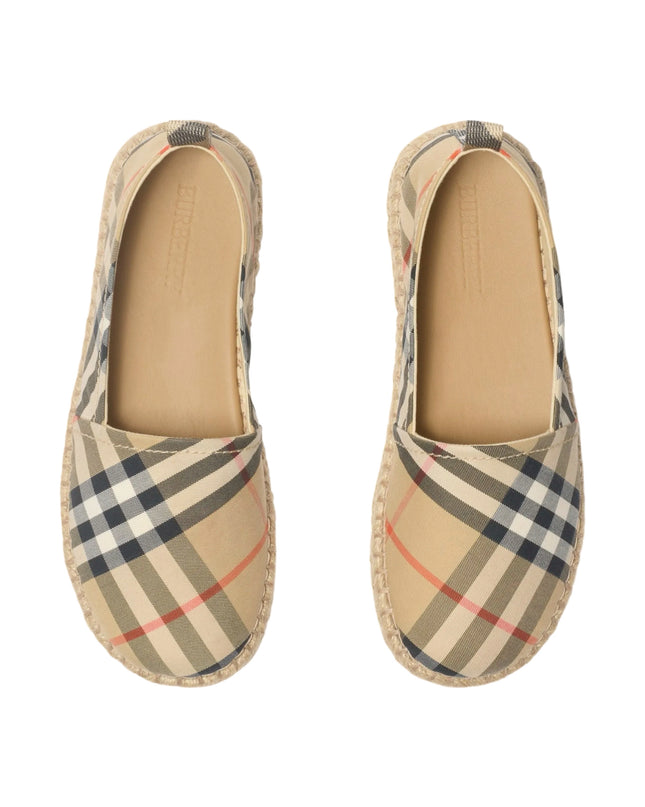 kidsatelier-burberry-Beige-Check-espadrilles