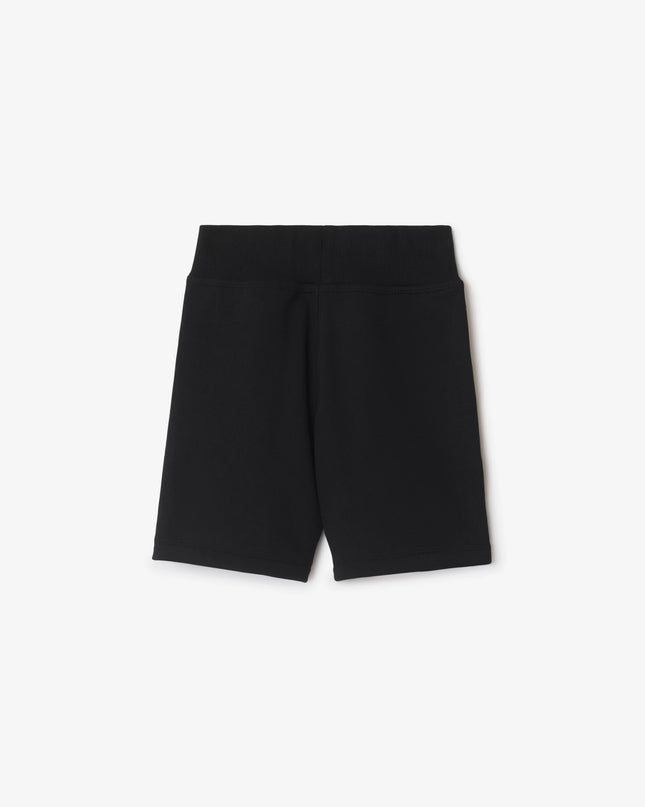 kidsatelier-burberry-Black-Cotton-shorts-with-check