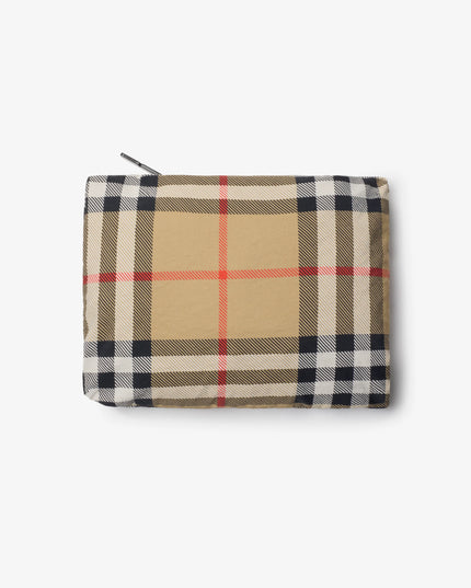 kidsatelier-burberry-Beige-Check-Nylon-Hooded-Jacket