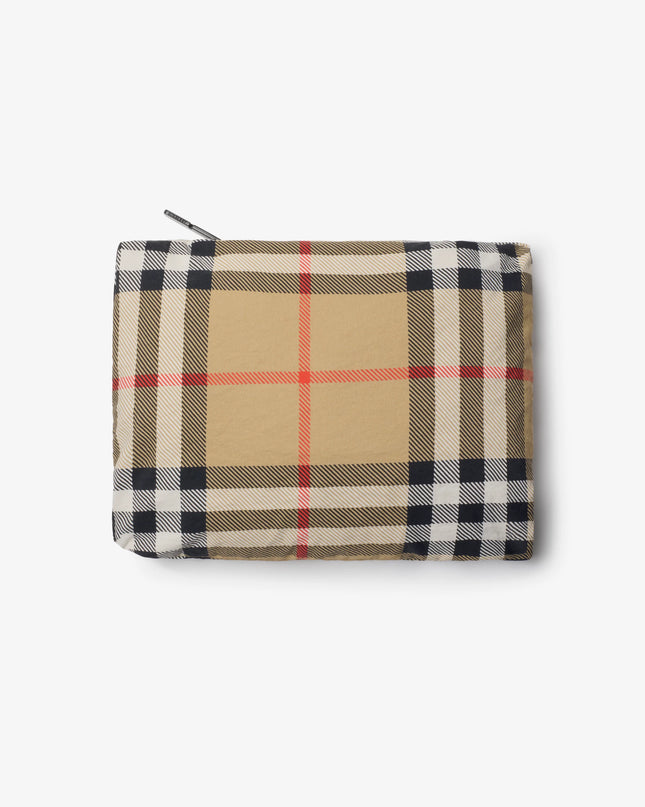 kidsatelier-burberry-Beige-Check-Nylon-Hooded-Jacket