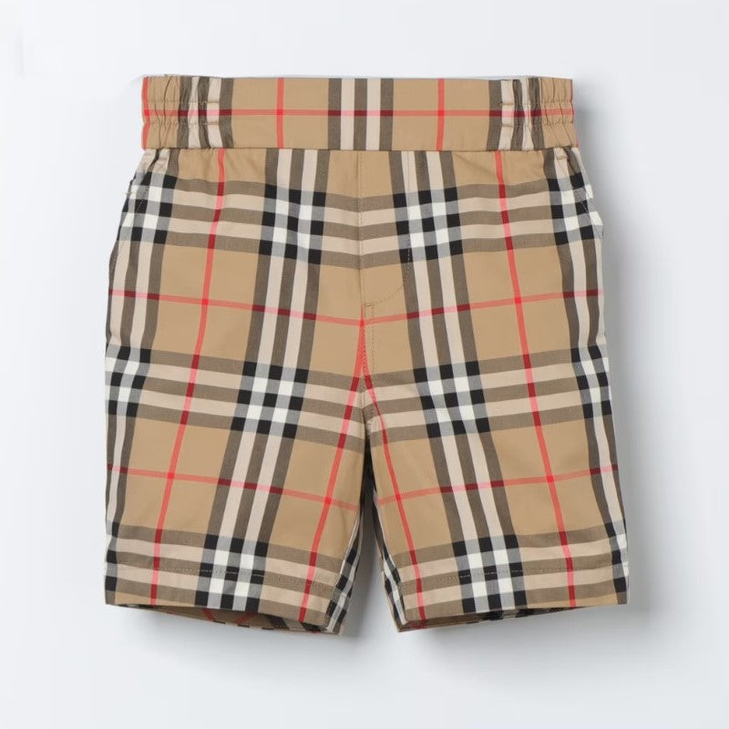 burberry-archive-Beige Checkered Shorts-8078323-146079-a7028
