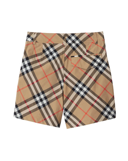 kidsatelier-burberry-Check-Cotton-Shorts