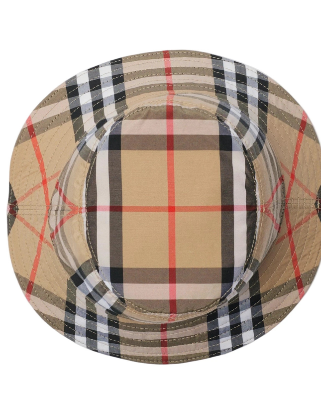 Kids Atelier-Burberry-Reversible Cotton Bucket Hat