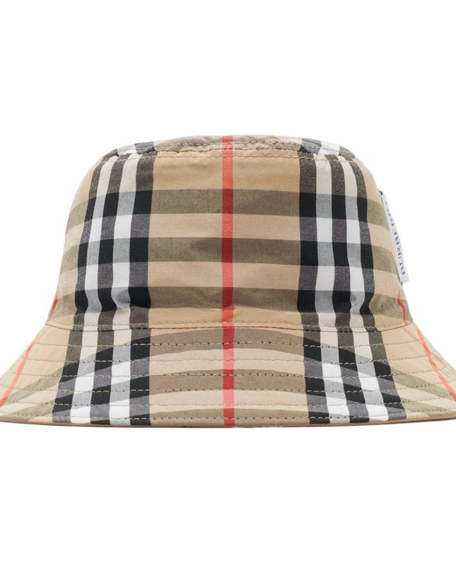 Kids Atelier-Burberry-Reversible Cotton Bucket Hat