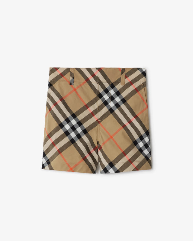 KidsAtelier-Burberry-Check-Cotton-Shorts