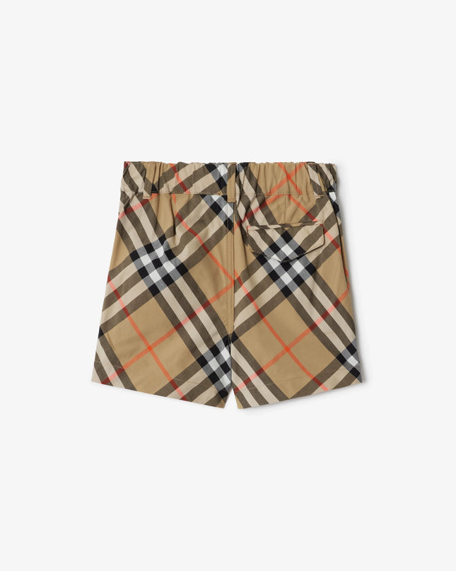 KidsAtelier-Burberry-Check-Cotton-Shorts