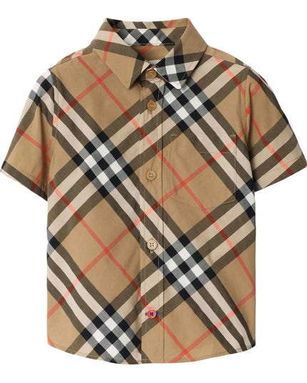 kidsatelier-burberry-Check-Cotton-Shirt
