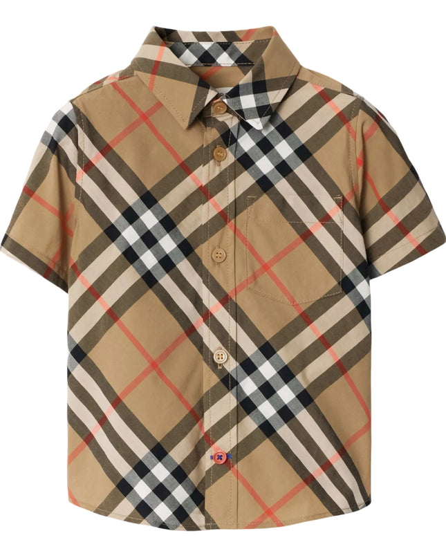 kidsatelier-burberry-Check-Cotton-Shirt