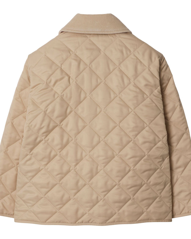 Kids Atelier-Burberry-Beige Winter Coat