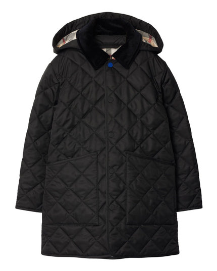 Kids Atelier-Burberry-Black Rowan Coat