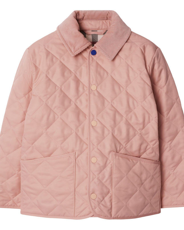 Kids Atelier-Burberry-Apricot-Pink Winter Coat