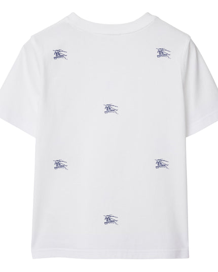 Kids Atelier-Burberry-White Short Sleeve T-Shirt