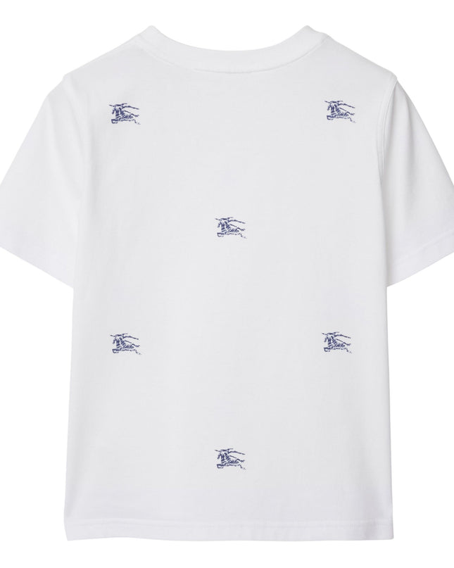 Kids Atelier-Burberry-White Short Sleeve T-Shirt