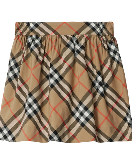 kidsatelier-burberry-Check-Cotton-Skirt