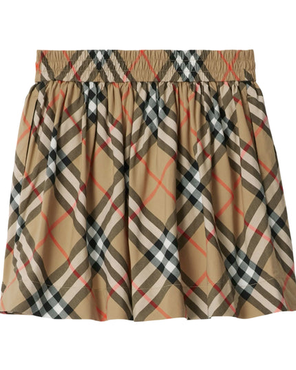 kidsatelier-burberry-Check-Cotton-Skirt