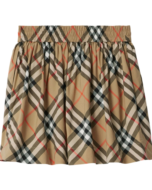 kidsatelier-burberry-Check-Cotton-Skirt