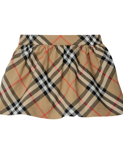 kidsatelier-burberry-Check-Cotton-Skirt