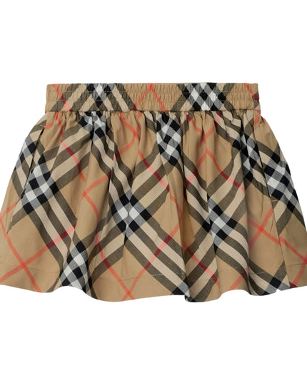kidsatelier-burberry-Check-Cotton-Skirt