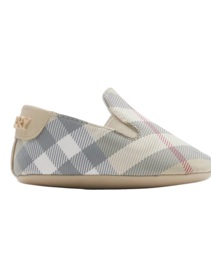 Kids Atelier-Burberry-Check Nylon Blend Booties