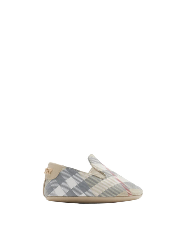 Kids Atelier Burberry Check Nylon Blend Booties
